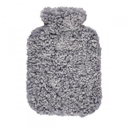 Wärmflasche mit Bezug aus Lammfell