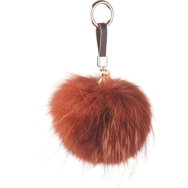 Pompon Schlüsselanhänger | Waschbär