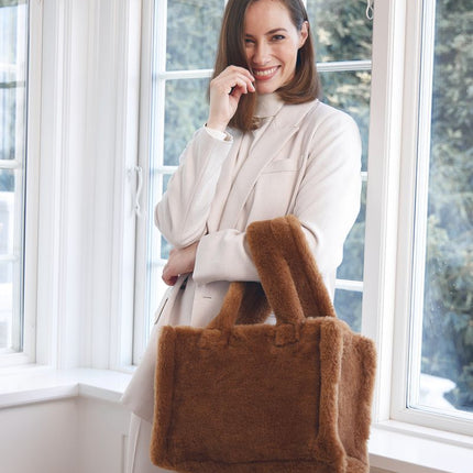 Mini Glory Shopper | Neuseeland | Lammwolle Teddybraun