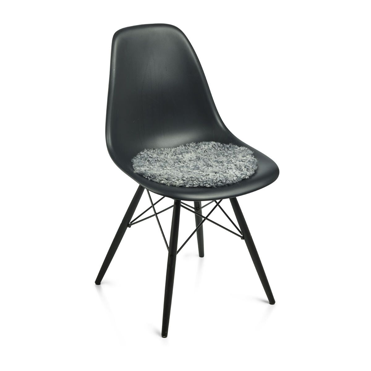 Lammfell Stuhlkissen Premium | Kurzhaar | Neuseeland | D38 cm