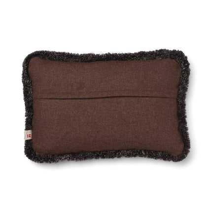 Wollkissen | 100% Wolle | Fellborte | 52x52 cm | 34x52 cm Braun/Cappuccino