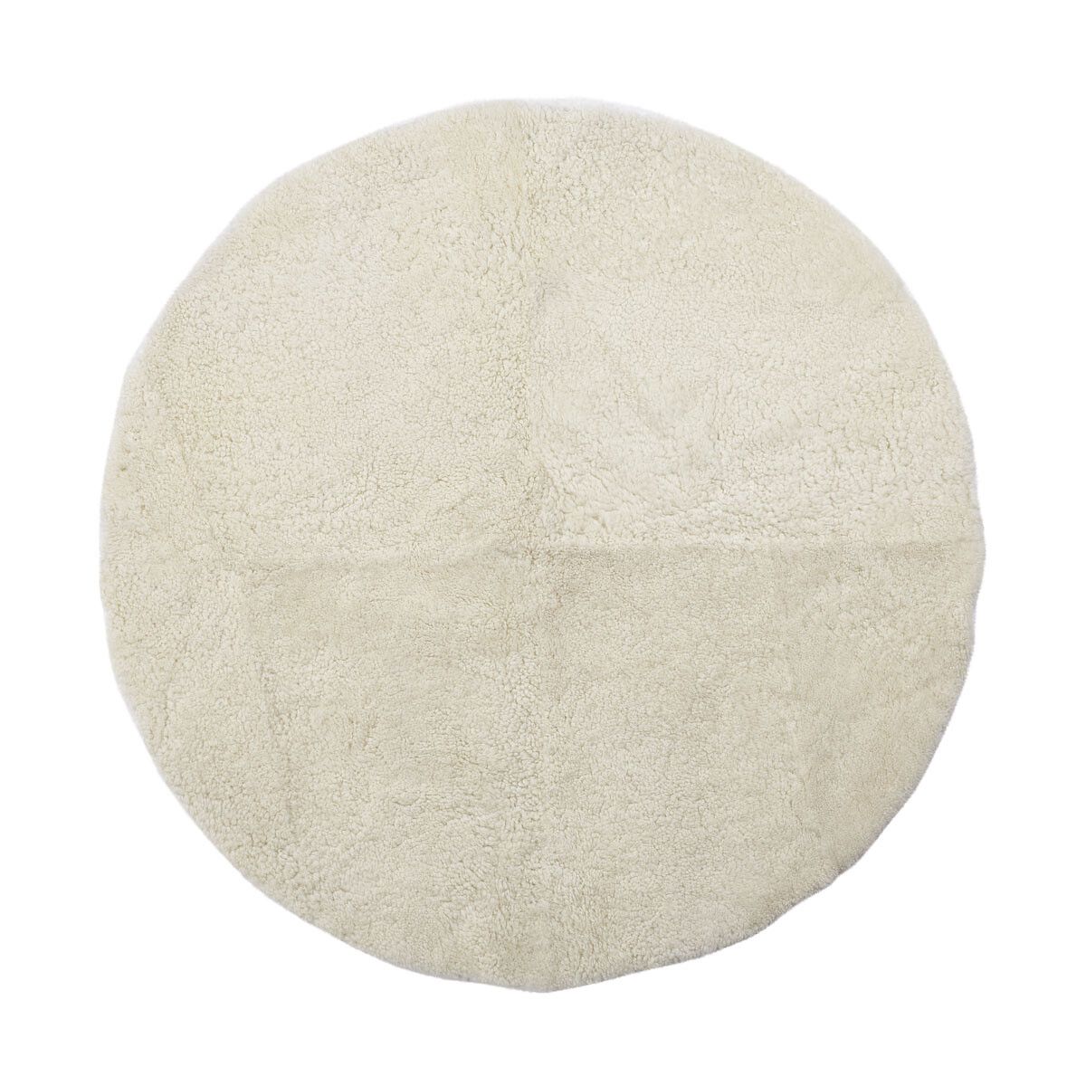Lammfell Designerteppich | Kurzhaar | Neuseeland | D140 cm Teppiche | Lammfellhaus.at