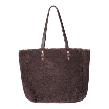 Aya Tasche | Lammwolle Kaffeebohne