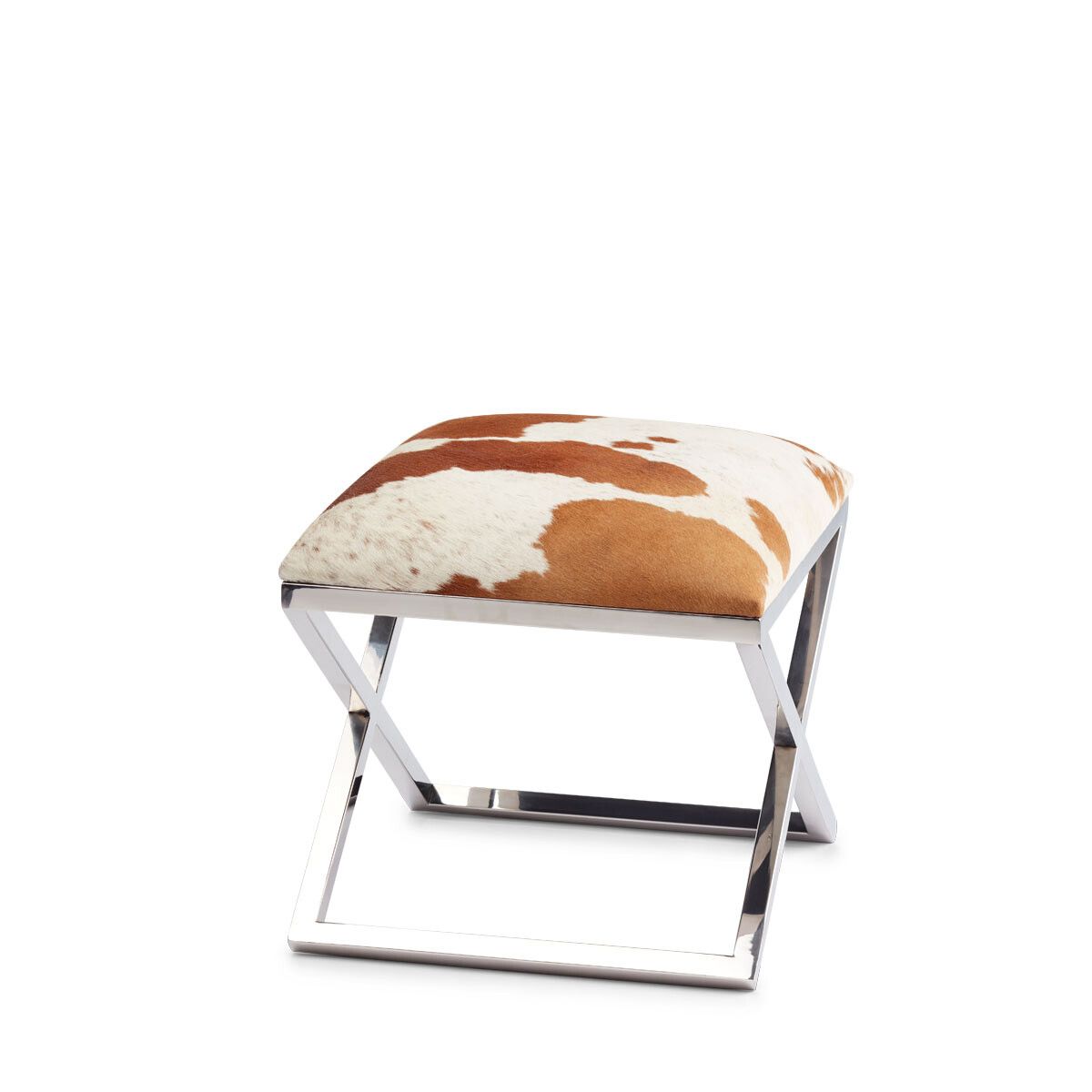Kuhfell Hocker Premium | Brasilien | 45x45x45 cm Stühle | Lammfellhaus.at