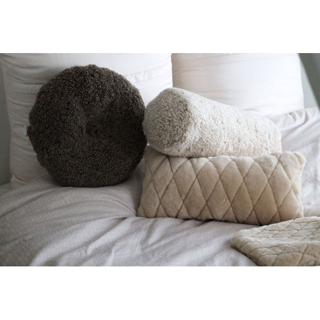 Schaffellkissen | Kurzhaar | 22x58 cm [SONDERANGEBOT] Beige