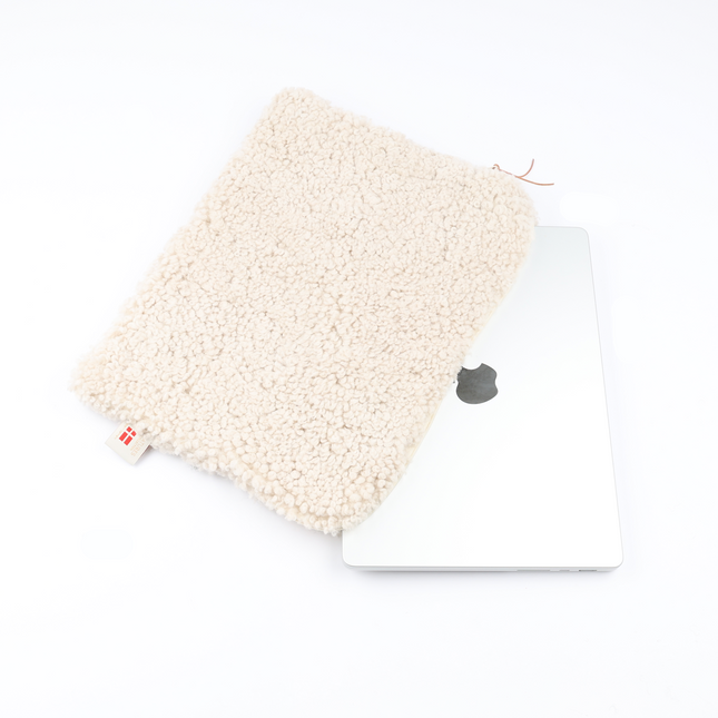 Laptop Sleeve | Curly Lammfell | 36x28 cm