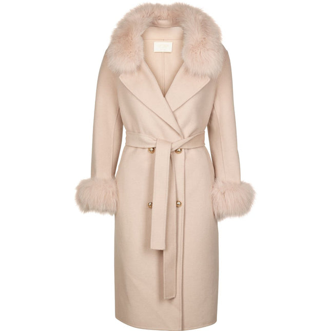 Othilia Mantel | Fuchs, Wolle Beige