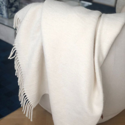 Julia Decke | 50% Baby Alpaka & 50% Wolle | 140x240 cm Dunkelbraun