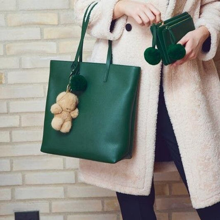 Kleiner Panda | Nerz | Schlüsselanhänger Schwarz/Weiß