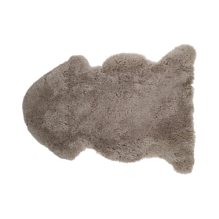 Lockiges Lammfell | Langhaar | Neuseeland | 90x60 cm Dunkelbeige