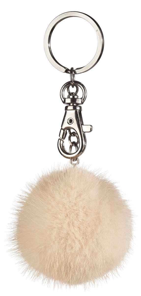 Pompon Schlüsselanhänger | Nerz Modeaccessoire | Lammfellhaus.at