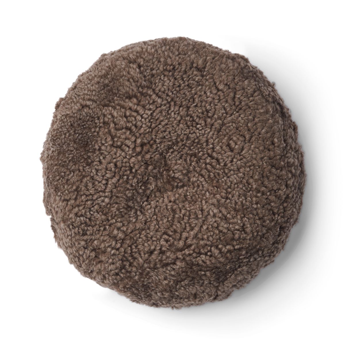 Rundes Fellkissen | Kurzhaar | Neuseeland | Doppelseitig | D40 cm Fellkissen | Lammfellhaus.at