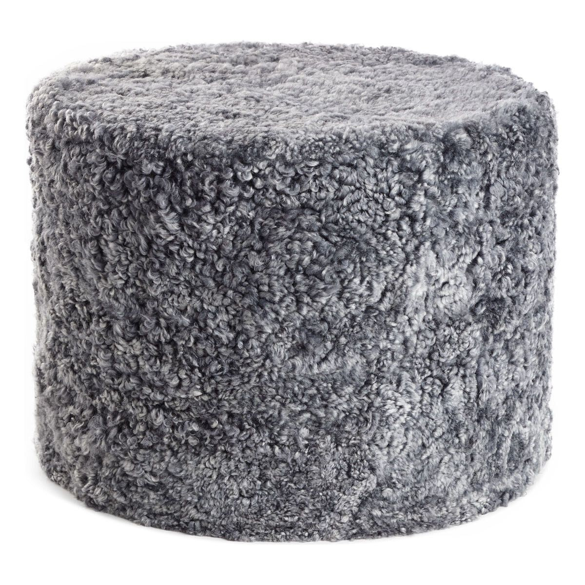 Lammfellpouf Premium | Kurzhaar | Neuseeland | D41x31 cm Poufs | Lammfellhaus.at
