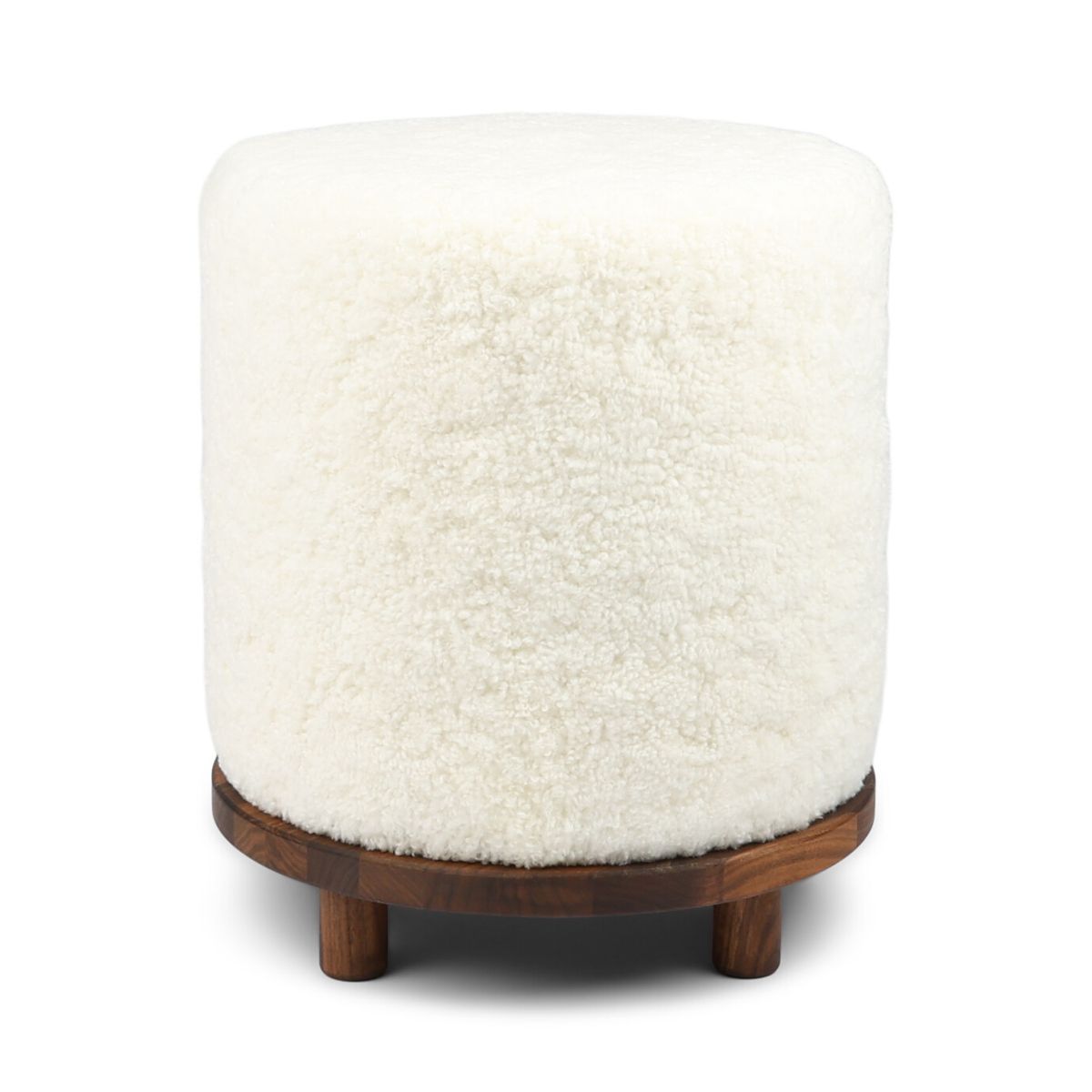 Simon Pouf | Kurzhaar | Neuseeland | D46x52 cm Poufs | Lammfellhaus.at