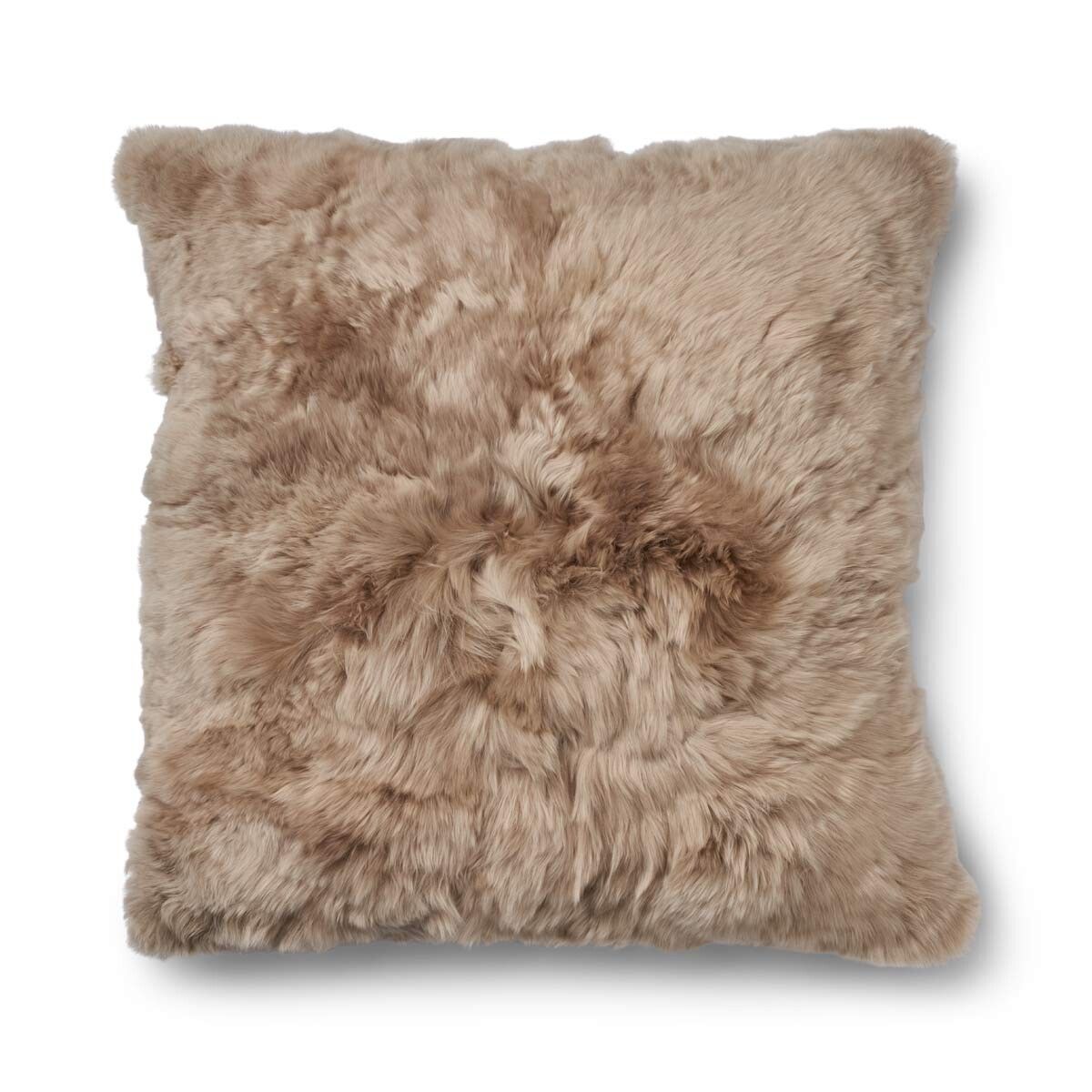 Maxi Float Wollkissen | Alpaka Wolle | Einseitig | 90x90 cm Fellkissen | Lammfellhaus.at