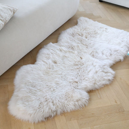 Merino Premium Lammfell | Langhaar | Neuseeland | 115x60 cm Aubergine