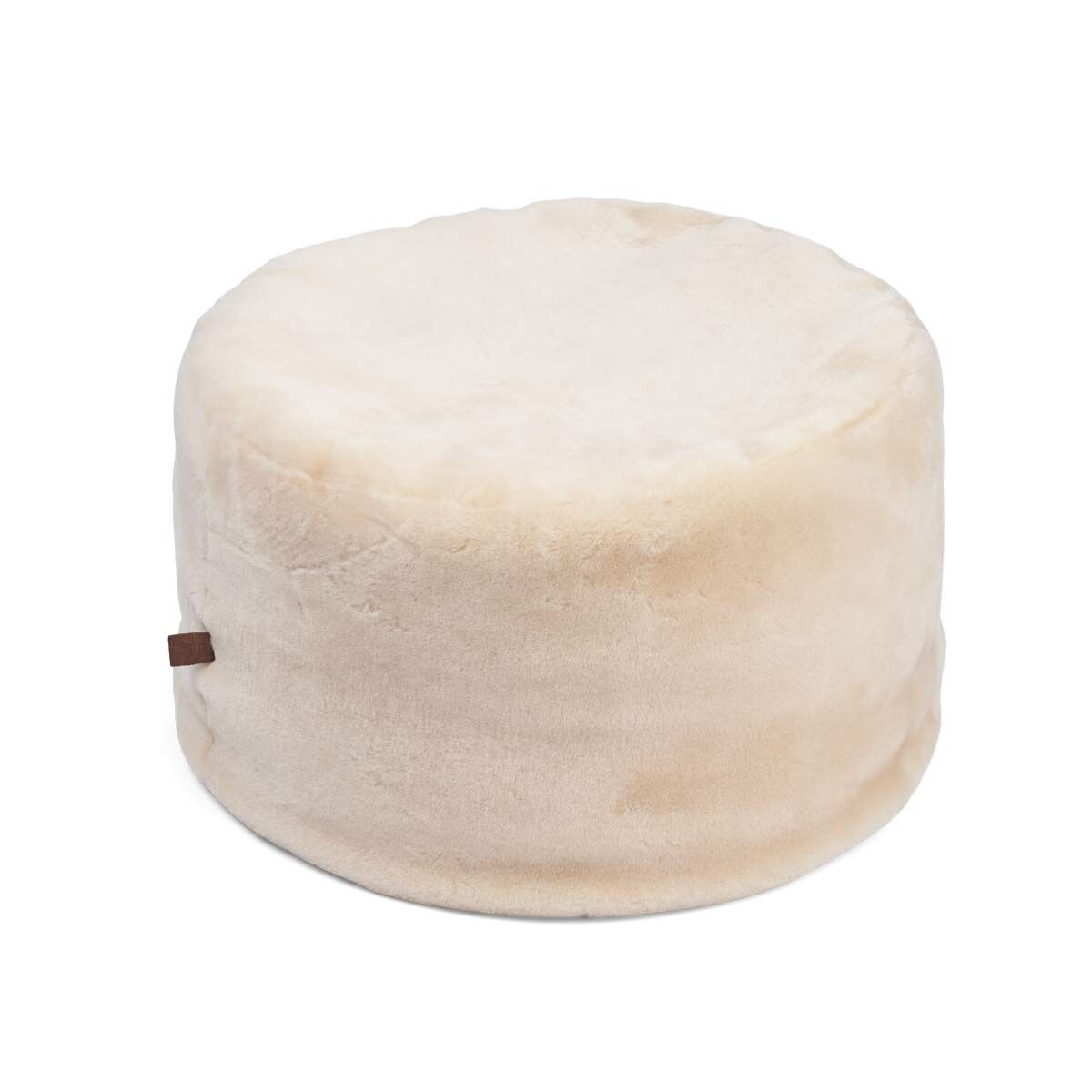 Lammfellpouf Premium | Neuseeland | Mokassin | D55x36 cm Poufs | Lammfellhaus.at