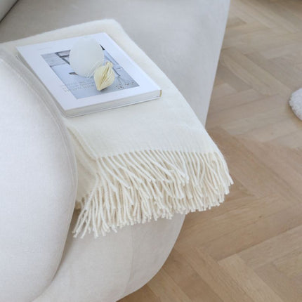 Julia Decke | 50% Baby Alpaka & 50% Wolle | 140x240 cm Dunkelbraun