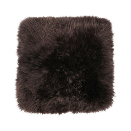 Stuhlauflage | Langhaar | Neuseeland | 40x40 cm Schokolade