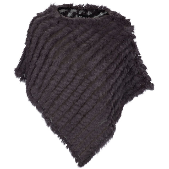 Molly Poncho | Kaninchen Dunkelgrau
