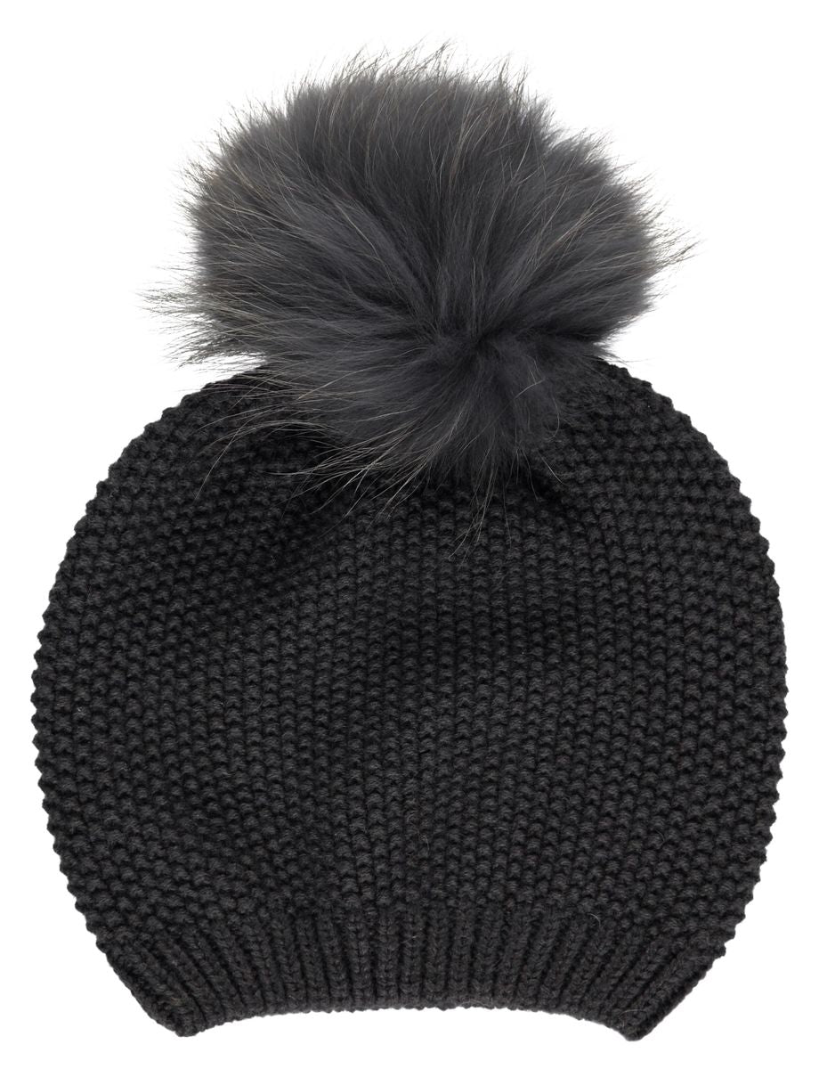 Stella Mütze | Wolle, Waschbär Modeaccessoire | Lammfellhaus.at