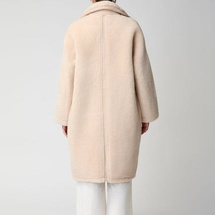 Jill Mantel | Shearling Beige