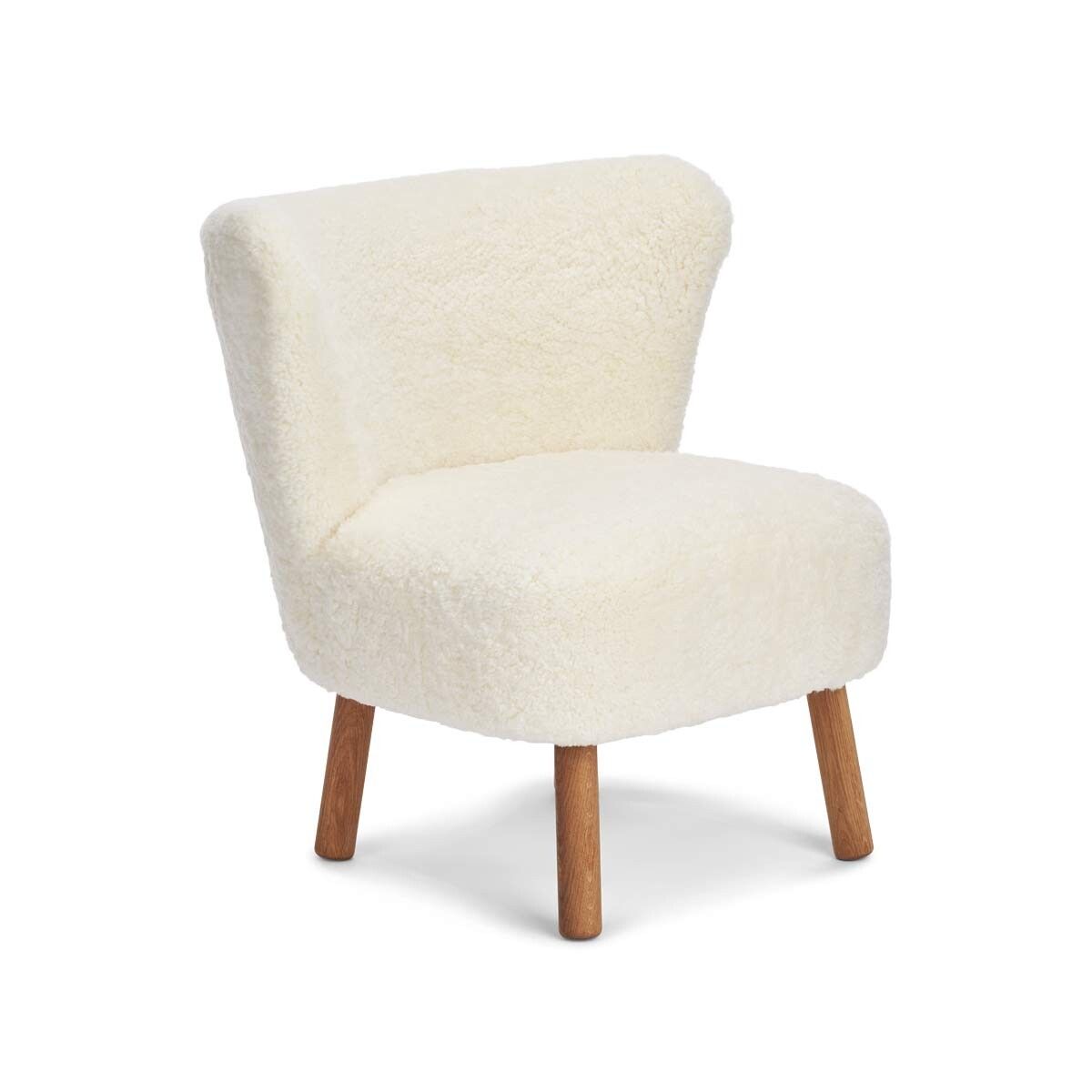 Emily Loungestuhl | Kurzhaar | Design Möbel Weiß