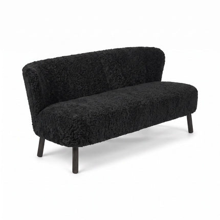 Emanuel Sofa | Zweisitzer | Design Möbel Schwarz