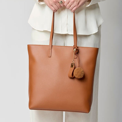 Juliana Shopper | Lammleder Lederbraun