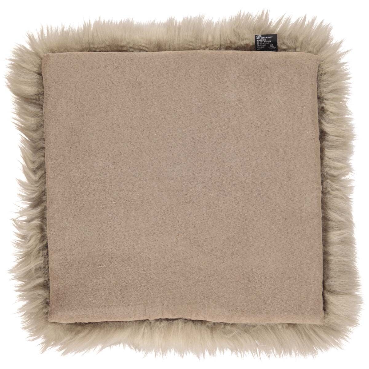 Lammfell Stuhlauflage | Langhaar | Neuseeland | 37x37 cm Sitzkissen | Lammfellhaus.at