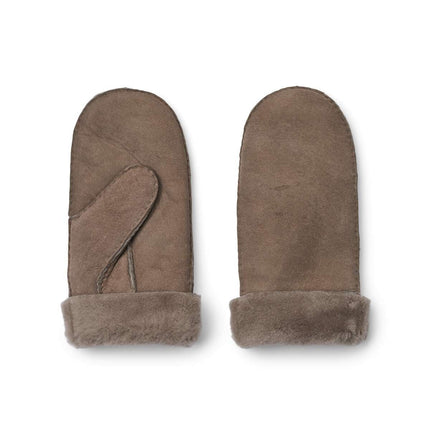 Lammfell Handschuhe Premium | Neuseeland | Fäustlinge | Damen Taupe