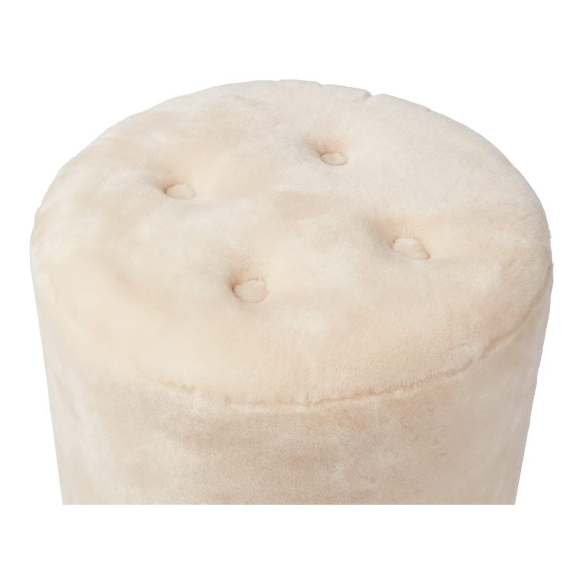 Simon Pouf | Neuseeland | Mokassin | D46x52 cm Poufs | Lammfellhaus.at