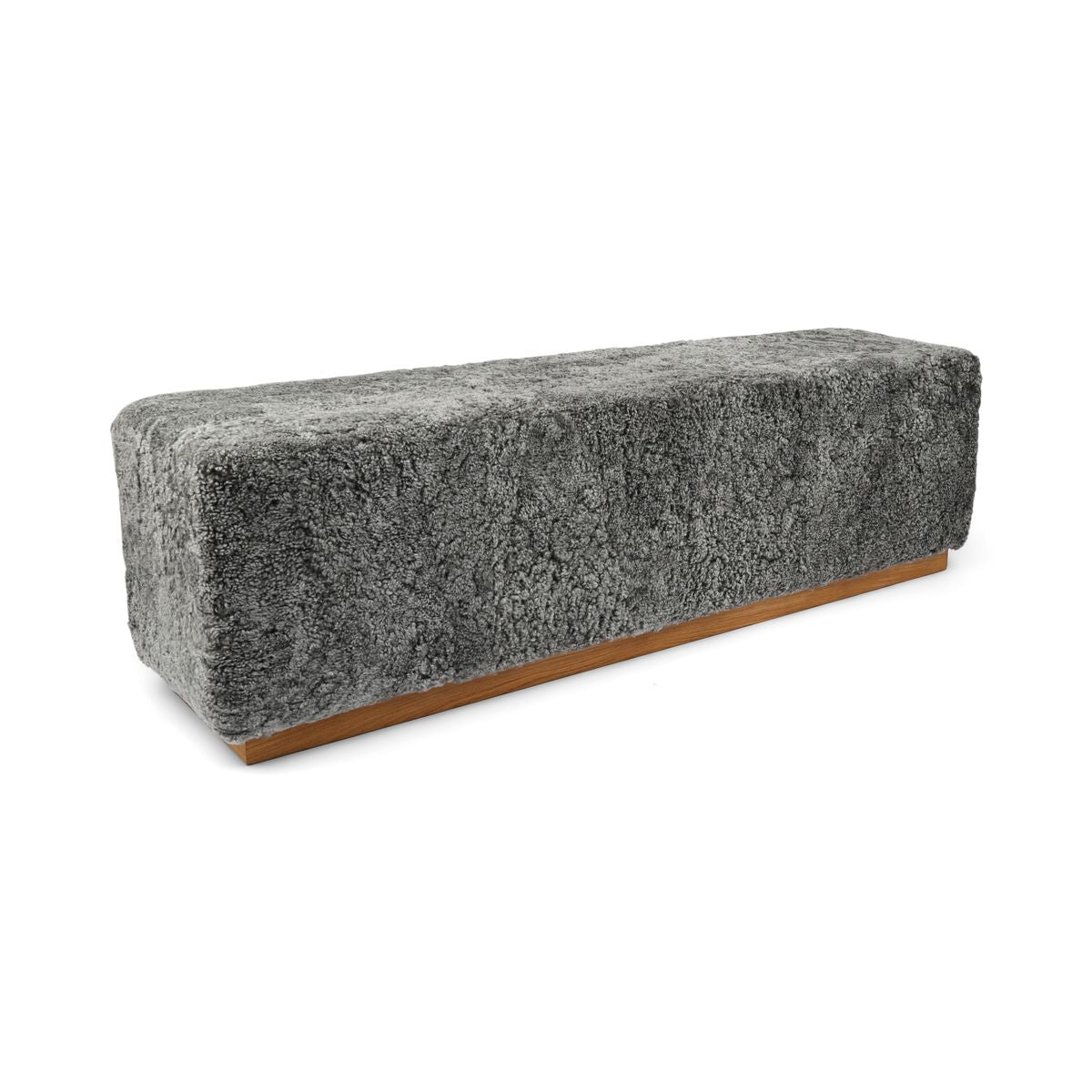 Lammfellbank Benjamin | Kurzhaar | 160x44x52 cm Bänke | Lammfellhaus.at