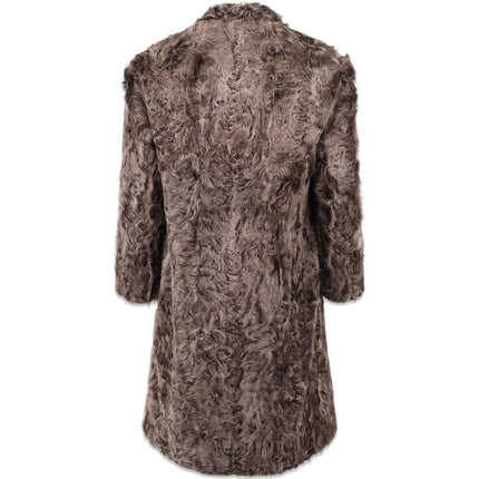 Sofia Jacke | Kalgan Lammfell Braune Schneespitze