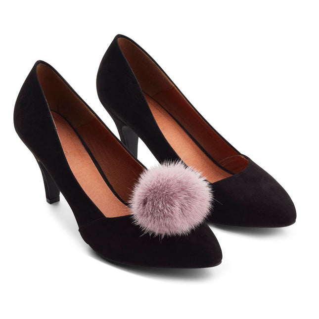 Pompon Schuhclip | Nerz