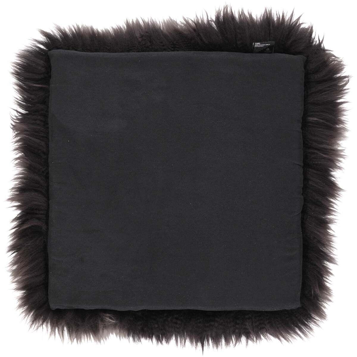 Lammfell Stuhlauflage | Langhaar | Neuseeland | 37x37 cm Sitzkissen | Lammfellhaus.at