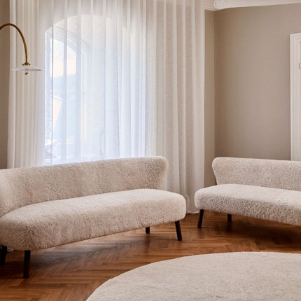Emanuel 3-Sitzer Sofa | Dreisitzer | Design Möbel Perlweiß