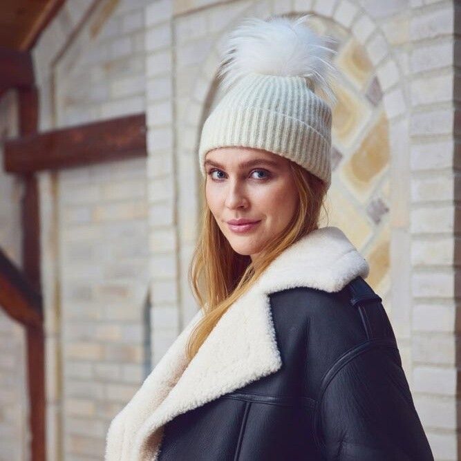 Mathilde Beanie | Wolle, Waschbär Herbstmarmor/Herbstmarmor
