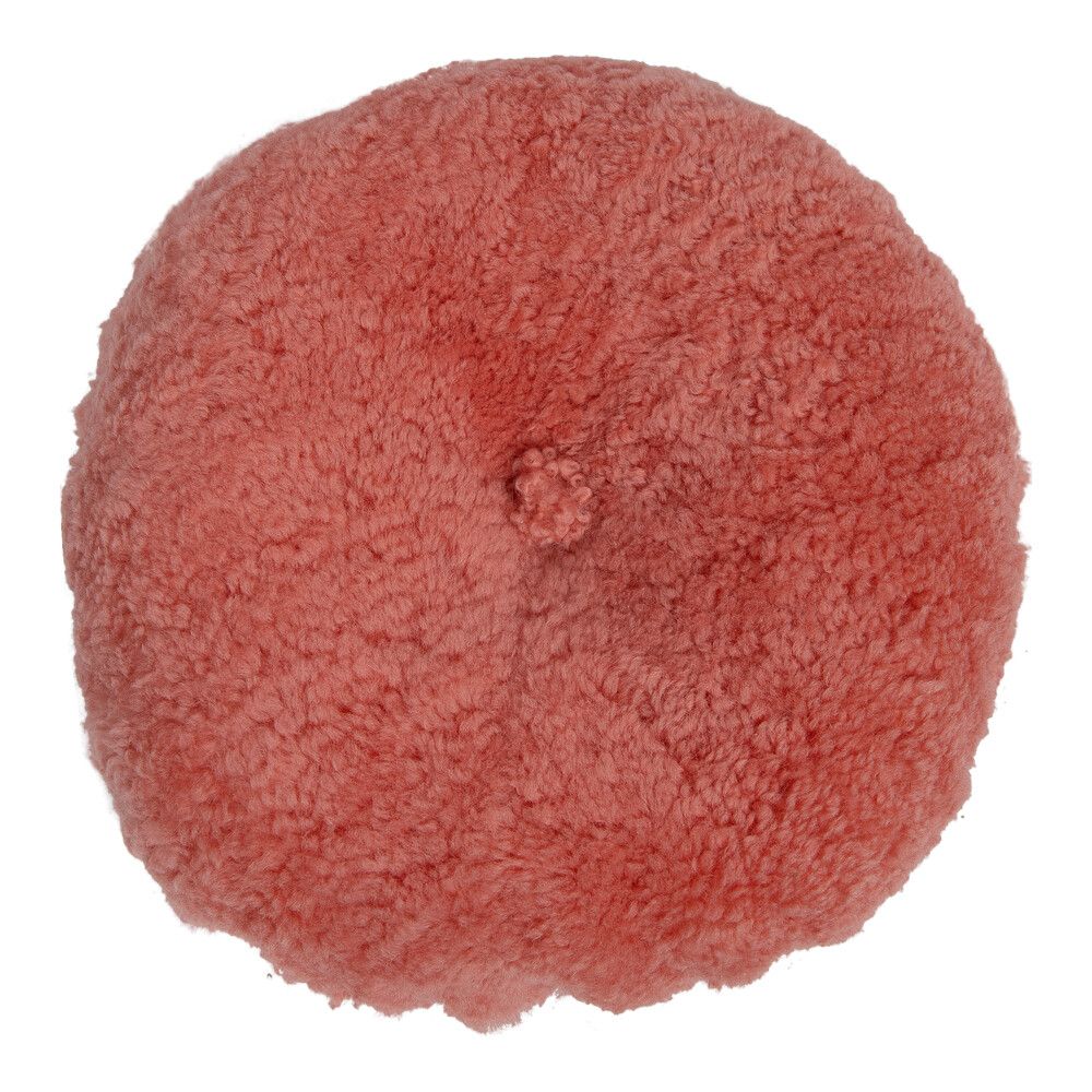 Rundes Fellkissen | Kurzhaar | Neuseeland | Doppelseitig | D40 cm Fellkissen | Lammfellhaus.at