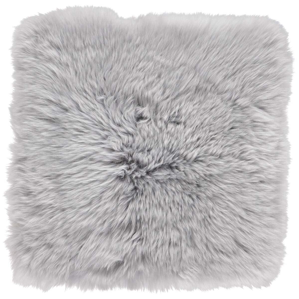Lammfell Stuhlauflage | Langhaar | Neuseeland | 37x37 cm Sitzkissen | Lammfellhaus.at