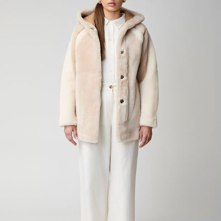 Leah Jacke | Doubleface Beige/Brun