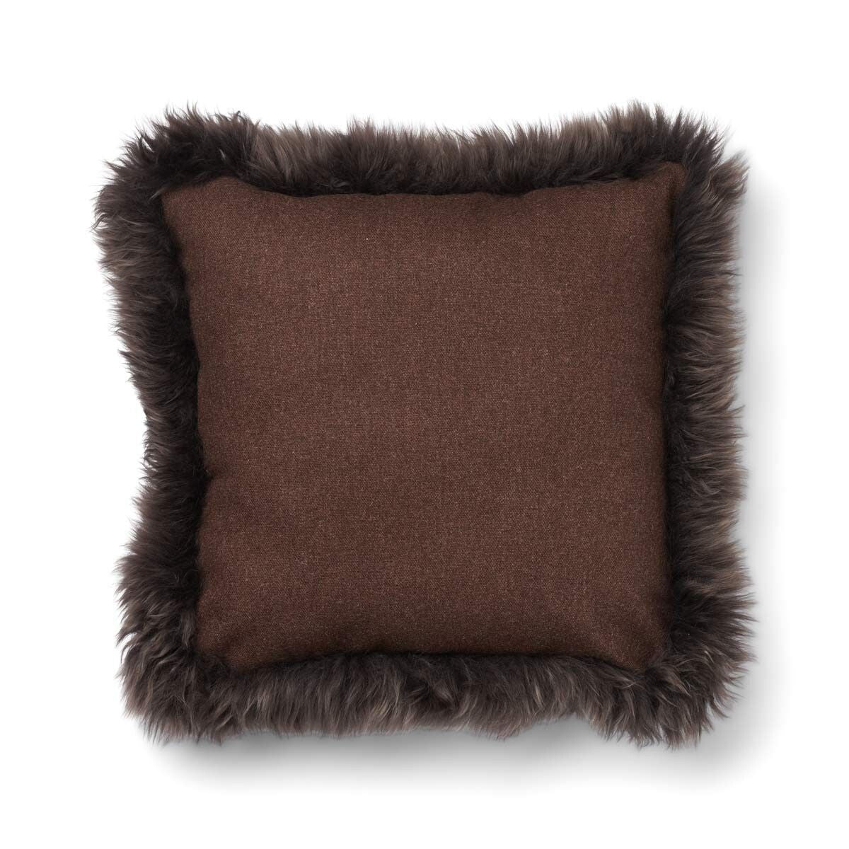 Wollkissen | 100% Wolle | Fellborte | 52x52 cm | 34x52 cm Fellkissen | Lammfellhaus.at