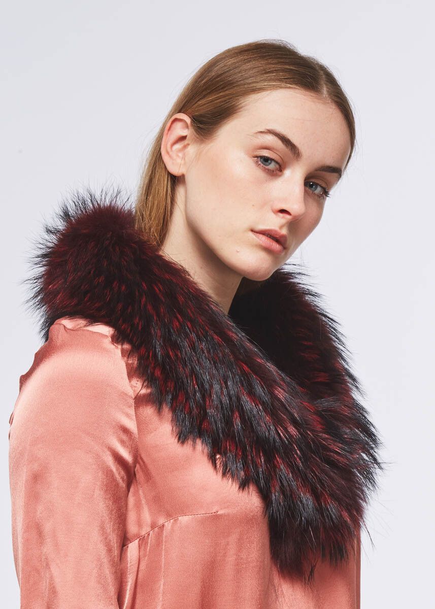 Klara Kragen | Waschbär Modeaccessoire | Lammfellhaus.at