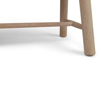 Holzbank mit Kuhfell | Eichenbeine | 140x35x45 cm Bänke | Lammfellhaus.at