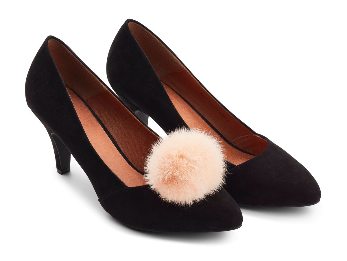 Pompon Schuhclip | Nerz Fellschuhe | Lammfellhaus.at