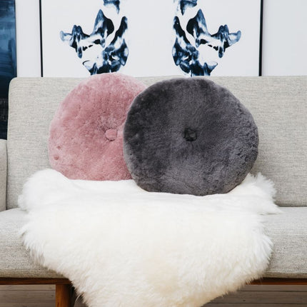 Merino Premium Lammfell | Langhaar | Neuseeland | 90x60 cm Aubergine