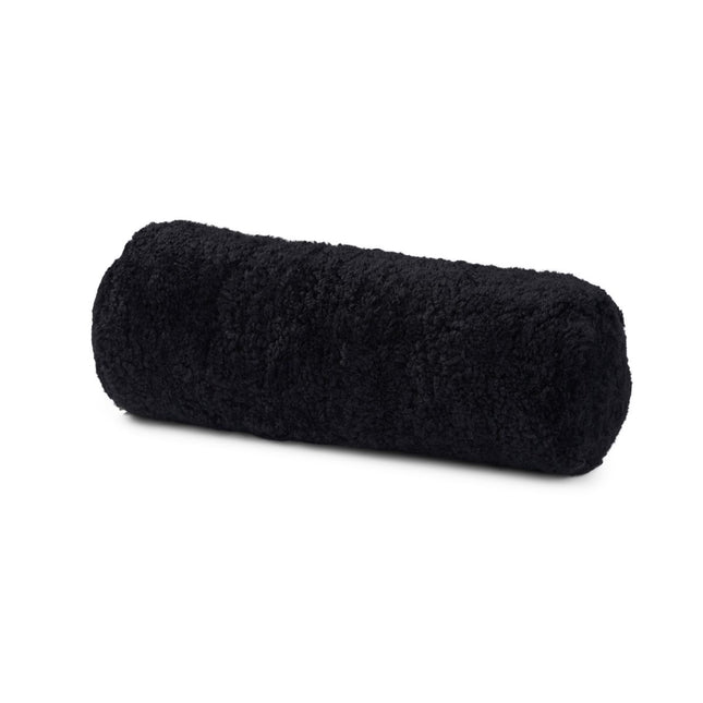 Schaffellkissen | Kurzhaar | 22x58 cm  Schwarz