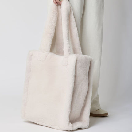 Maxi Glory Shopper | Neuseeland | Lammwolle Lederbraun