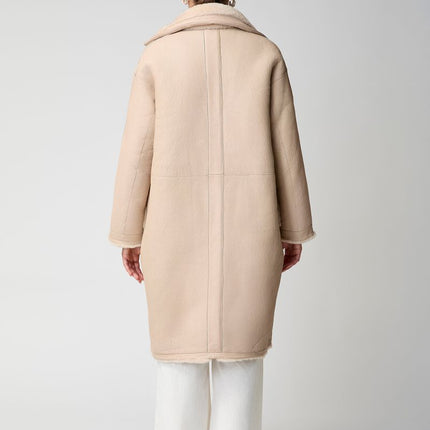Jill Mantel | Shearling Beige