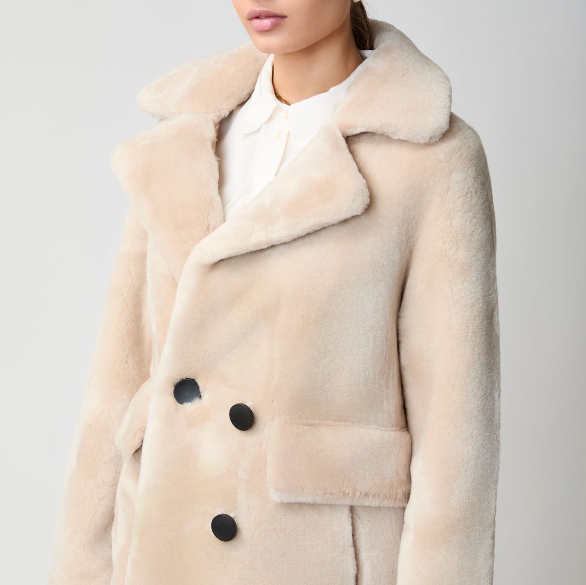 Ivy Mantel | Doubleface Beige